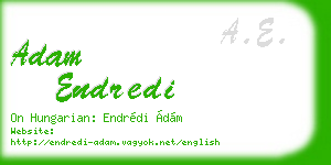 adam endredi business card
